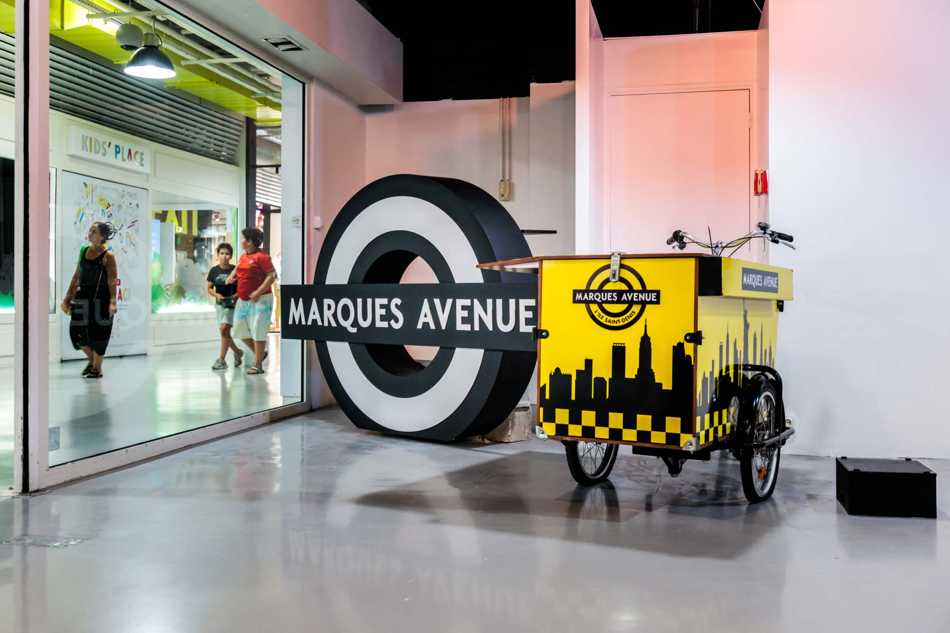 Photo triporteur dans le centre co